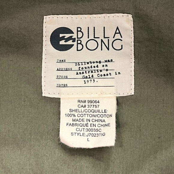 Billabong Women’s Cargo Army Jacket - Picture 13 of 14